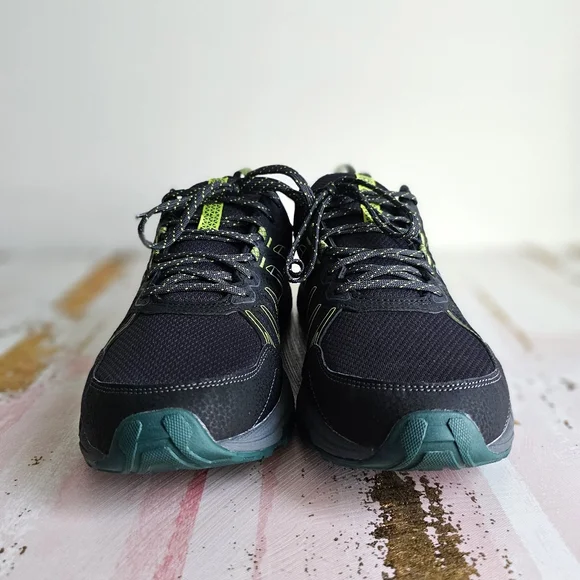 NWOT ASICS Men's Gel-Venture 7 MX Trail Running Black Green Shoes Size 11.5
